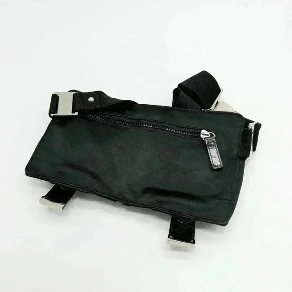 Y2K STYLE  BEBE SPORT FANNY PACK SILVER HARDWARE - Picture 4 of 6